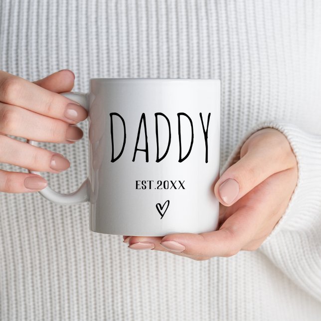 Taza De Café Papi Est 2025 Nuevos Padres Primeramente Papi Para (Subido por el creador)