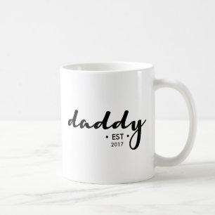 Taza De Café Papi, establecido, año, personalizado