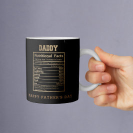 Taza De Café Papi: Hechos nutricionales: tazón del café del día