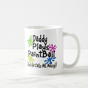 Taza De Café Papi juega a pintar