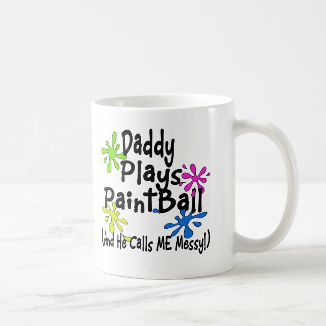 Taza De Café Papi juega a pintar (Derecha)