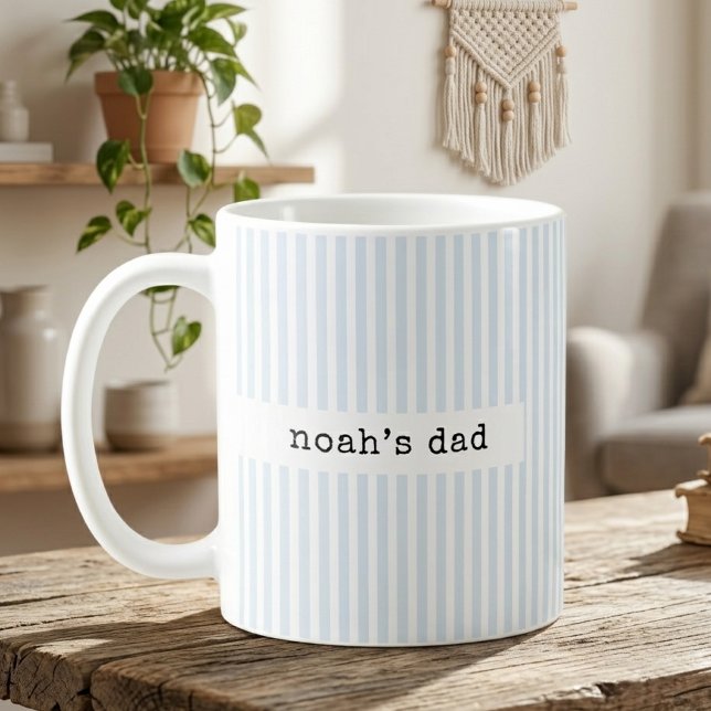 Taza De Café Papi Mami | Rayas Beige Revelación de Papi Bebé Pe (grandma baby reveal mug gift, dad baby announcement mug, aunt uncle baby mug, pregnancy reveal mug)