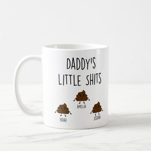 Taza De Café Papi Regalo Mugs Personalizados Pequeños *golpes d (Izquierda)