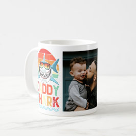 Taza De Café Papi Tiburón Vintage Padres Day Foto Café Mug