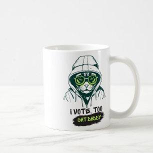 Taza De Café Papi vota por Kamala Harris por el presidente Elec