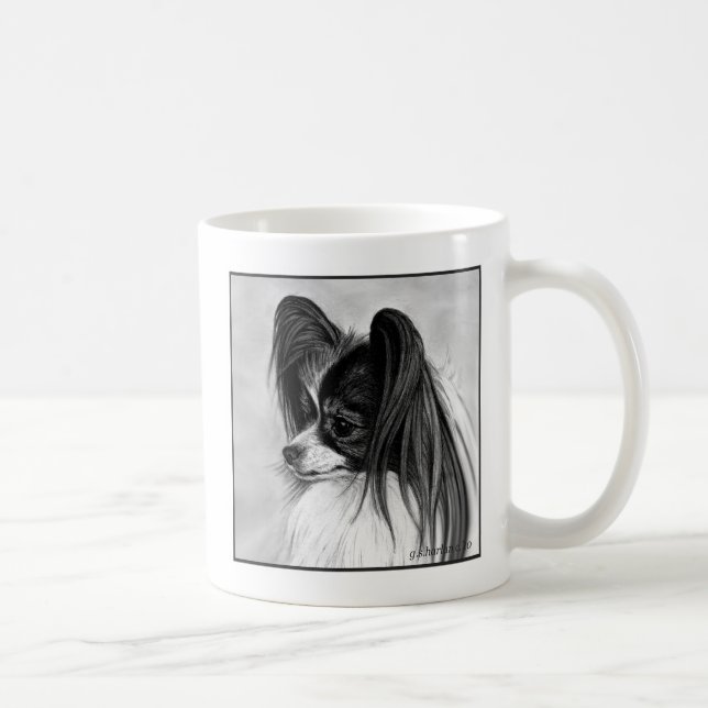 Taza De Café Papillon Art de Glenda S. Harlan (Derecha)