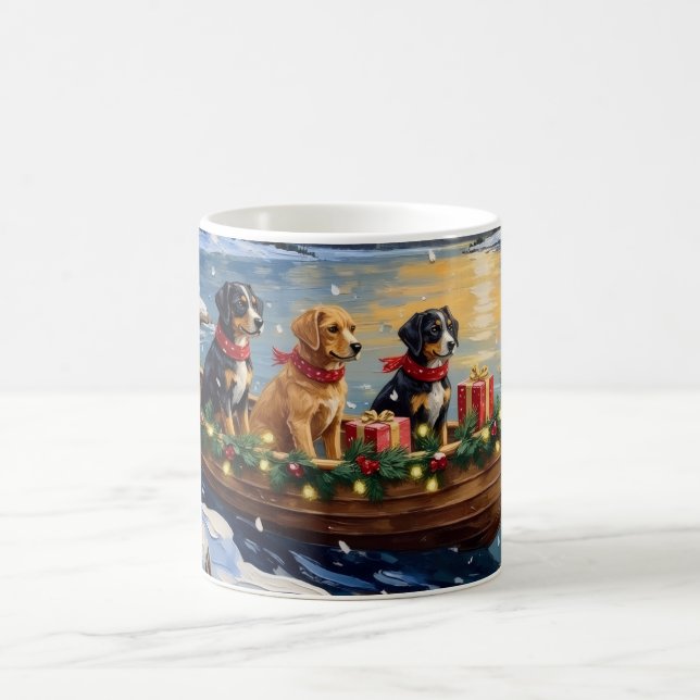 Taza De Café Papillon Navidad Barco Fiesta (Centro)