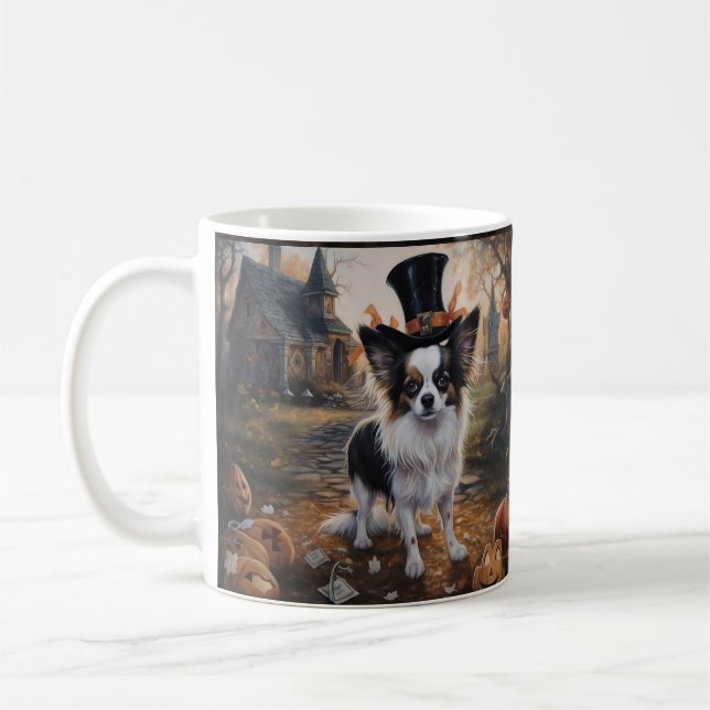 Taza De Café Papillon Pumpkins Halloween Scary (Izquierda)