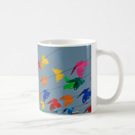 Taza De Café papillons multicolores