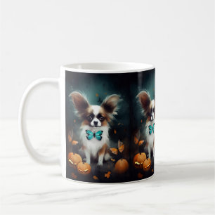 Taza De Café Papilón de Halloween con calabazas aterradoras