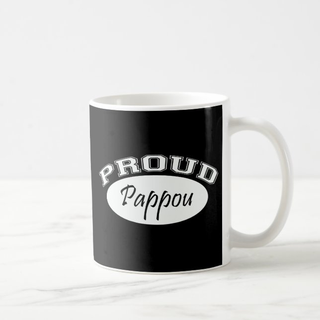 Taza De Café Papou orgulloso (blanco) (Derecha)