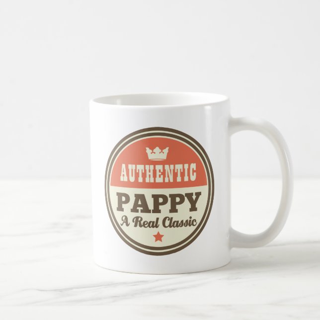Taza De Café Pappy auténtico una obra clásica real (Derecha)