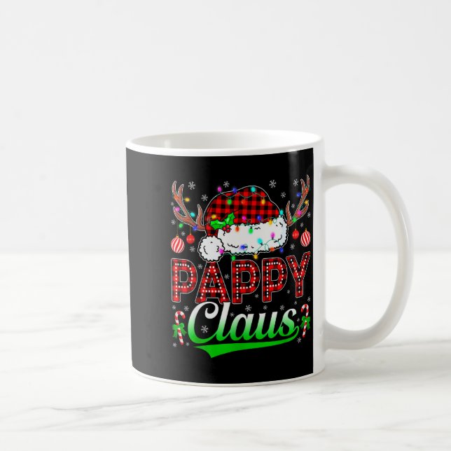 Taza De Café Pappy Claus Christmas Lights Matching Family Xmas  (Derecha)