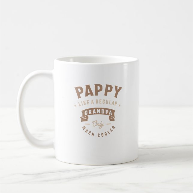 Taza De Café Pappy como un abuelo normal (Izquierda)