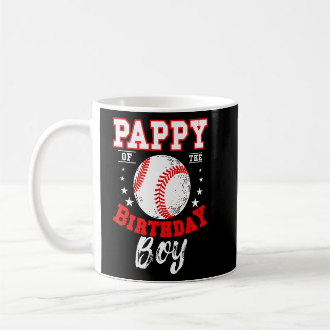 Taza De Café Pappy Del Tema Del Béisbol Birthday Cele (Izquierda)