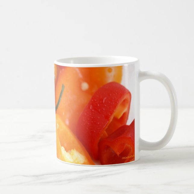 Taza De Café Paprikas Mojados coloridos (Derecha)