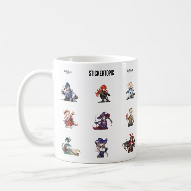 Taza De Café Paquete de caracteres Genshin Impact (Izquierda)