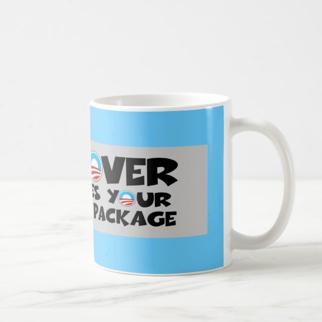 Taza De Café Paquete de estímulo anti de Obama (Derecha)