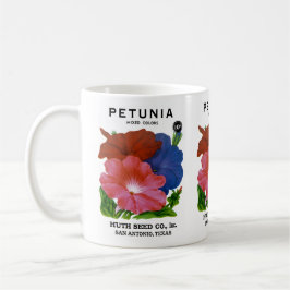 Taza De Café Paquete de Semillas de Petunia Vintage