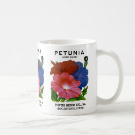 Taza De Café Paquete de Semillas de Petunia Vintage