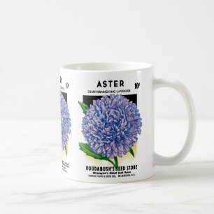 Taza De Café Paquete de Semillas Vintage Aster