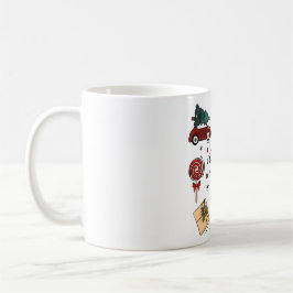 Taza De Café Paquete de Stickers Navideños Christmas Vibes