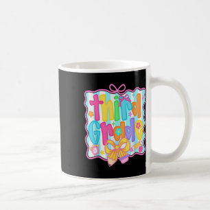 Taza De Café Paquete floral del primer día de tercer grado para