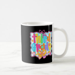 Taza De Café Paquete floral del primer día de tercer grado para