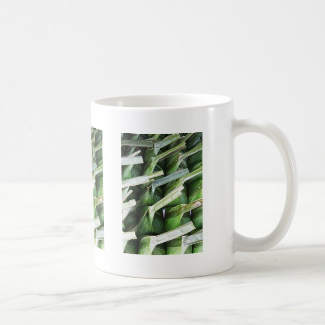 Taza De Café Paquetes de hojas de plátano envueltos (Derecha)