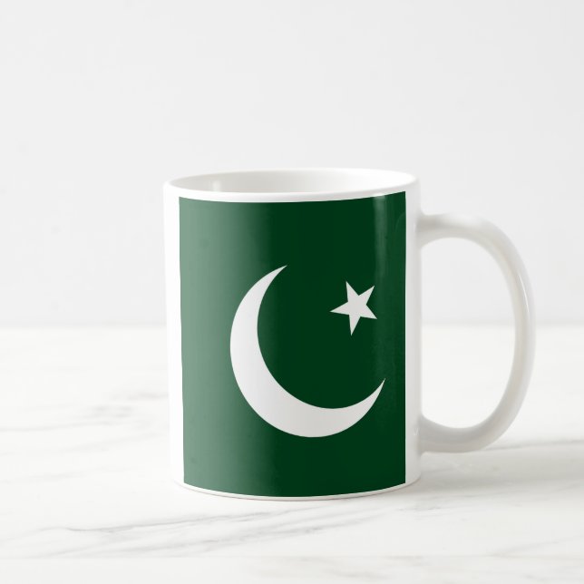 Taza De Café Paquistán Bandera Cerámica del Café Mug (Derecha)