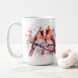 Taza De Café Par 1 del cardenal de invierno