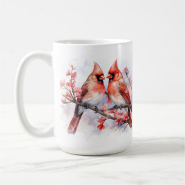 Taza De Café Par 1 del cardenal de invierno