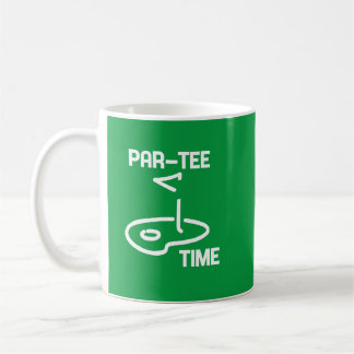 Taza De Café Par-Tee Time White