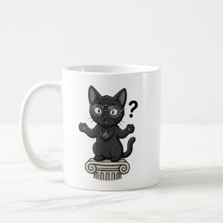 Taza de café para abogada gata de la justicia