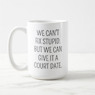 Taza de café para abogado divertida, No se puede a