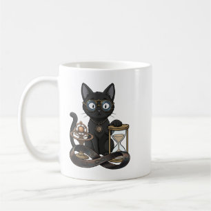 Taza de café para abogados con gato negro Lady Jus
