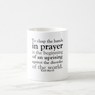 Taza De Café Para abrochar las manos en rezo