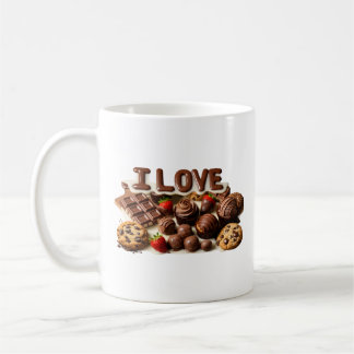 Taza de café para adictos al chocolate para amante