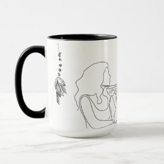 Taza de café para agotados pero intentándolo