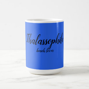 Taza de café para amante de la playa