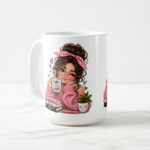 Taza de café para amante de libros linda, Taza de