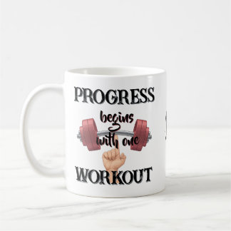 Taza de café para amante del gimnasio y estilo de 