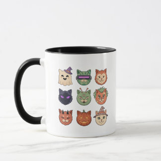 Taza de café para amantes de gatos espeluznantes d