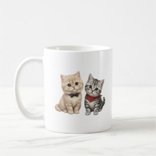 Taza de café para amantes de gatos lindos