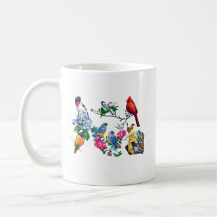 Taza de café para amantes de las aves