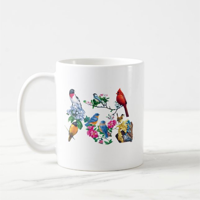 Taza de café para amantes de las aves (Izquierda)