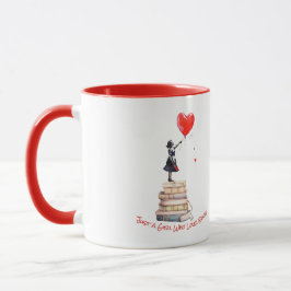 Taza de café para amantes de los libros