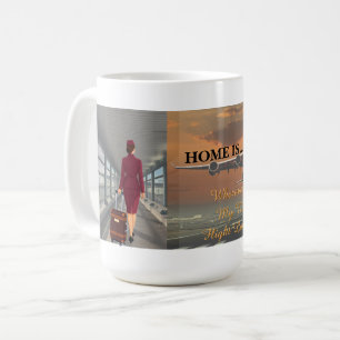 Taza de café para azafata y tripulación de cabina