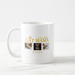 Taza De Café para bebé de pelo gato mama mascota personalizada