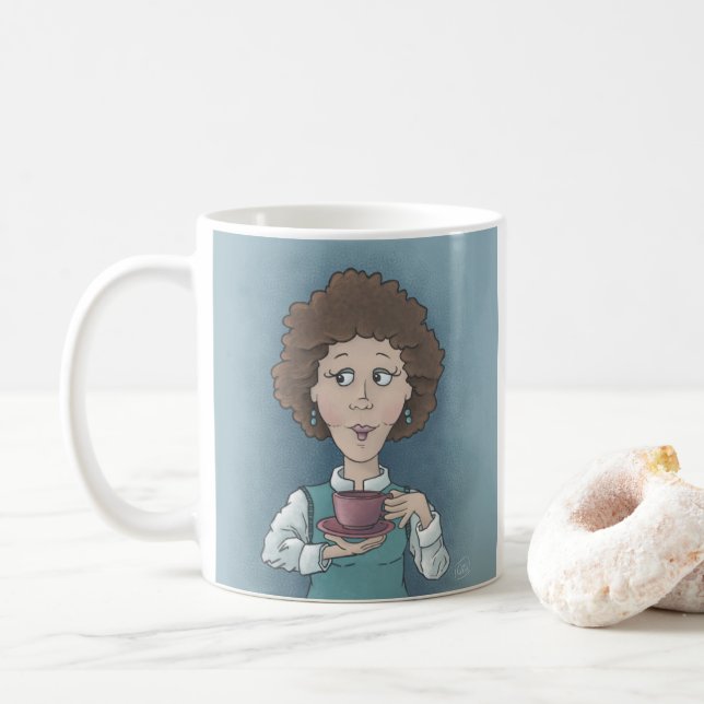 Taza de café para beber té (Con donut)